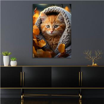 Dikey Doğa Temalı Cam Tablo 421