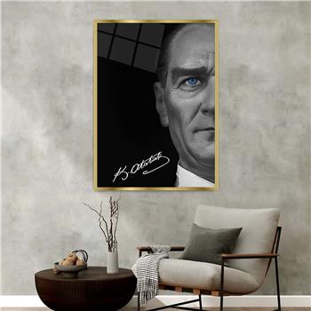 لوحة زجاجية وطني مع اطار ألمنيوم