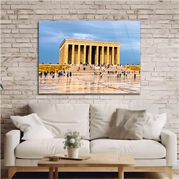 Yatay VatanTemalı Cam Tablo 138