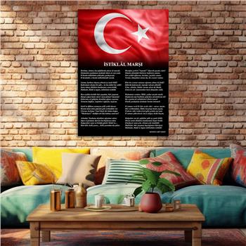 Dikey VatanTemalı Cam Tablo 187