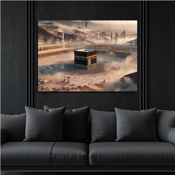 Yatay Dini Temalı Cam Tablo 198