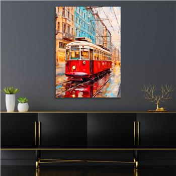 Dikey Sanat Temalı Cam Tablo 531