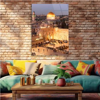 Dikey Dini Temalı Cam Tablo 269