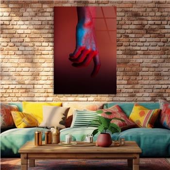 Kunst Thema auf bedrucktem Glas