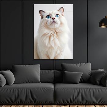 Dikey Doğa Temalı Cam Tablo 422