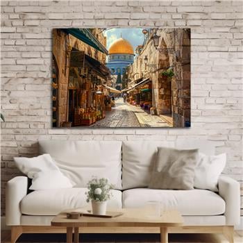 Yatay Dini Temalı Cam Tablo 175