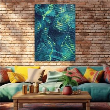 Dikey Sanat Temalı Cam Tablo 408