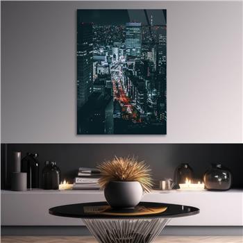 Dikey Doğa Temalı Cam Tablo 244