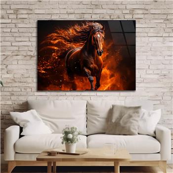 Yatay Doğa Temalı Cam Tablo 541