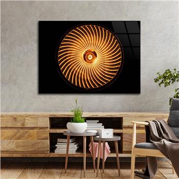 Kunst Thema auf bedrucktem Glas