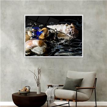 Aluminium Omlijste Natuur Thema Geharde Glasschilderij 072