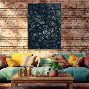 Dikey Sanat Temalı Cam Tablo 404