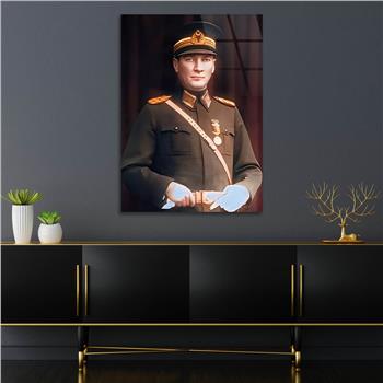 Dikey VatanTemalı Cam Tablo 212