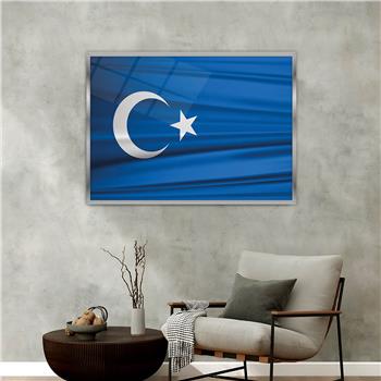 Aluminum-Framed National-Themed Tempered Glass Wall Art 066