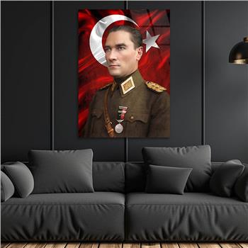 Dikey VatanTemalı Cam Tablo 293