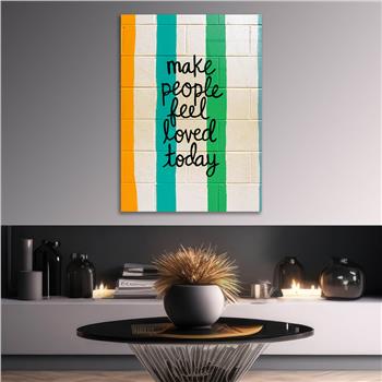 Dikey Sanat Temalı Cam Tablo 431