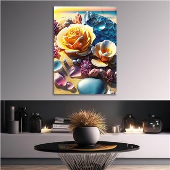 Thema Natur auf bedrucktem Glas