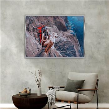 bedrucktes Glas mit Aluminiumrahmen und Natur Themen 