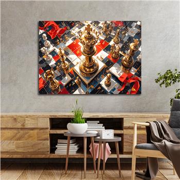 Horizontal Art-Themed Tempered Glass Wall Art 399
