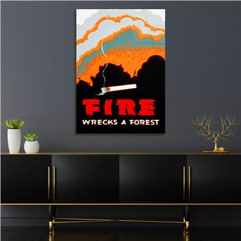 Dikey Sanat Temalı Cam Tablo 498