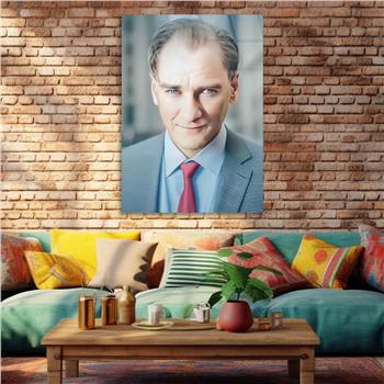 Dikey VatanTemalı Cam Tablo 220