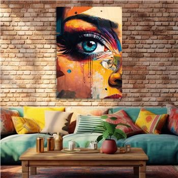 Kunst Thema auf bedrucktem Glas