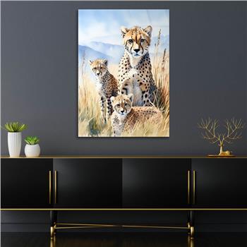 Dikey Doğa Temalı Cam Tablo 403