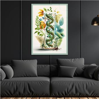 Dikey Sanat Temalı Cam Tablo 395