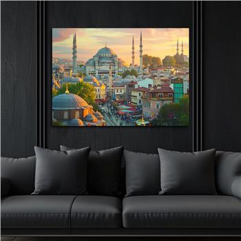 Yatay Dini Temalı Cam Tablo 169