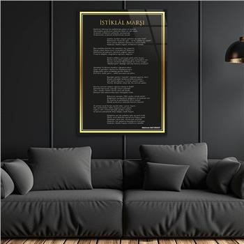 Dikey Vatan Temalı Cam Tablo 303