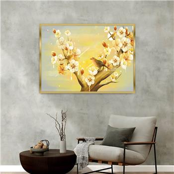 Aluminium Omlijste Natuur Thema Geharde Glasschilderij 156