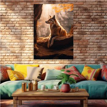 Dikey Doğa Temalı Cam Tablo 441