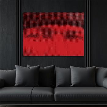 Yatay VatanTemalı Cam Tablo 118