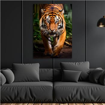 Dikey Doğa Temalı Cam Tablo 413