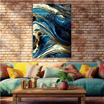 Dikey Sanat Temalı Cam Tablo 558