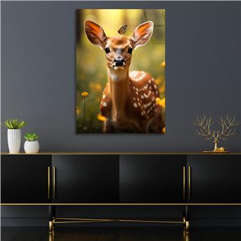 Dikey Doğa Temalı Cam Tablo 407