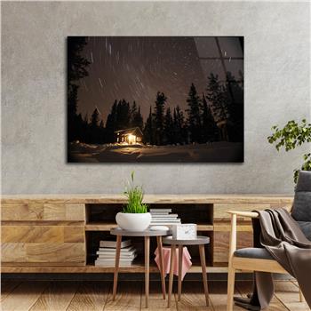 Thema Natur auf bedrucktem Glas