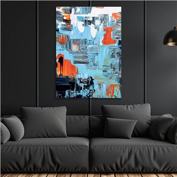 Kunst Thema auf bedrucktem Glas