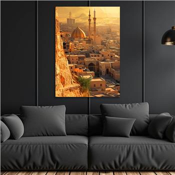 Dikey Dini Temalı Cam Tablo 273