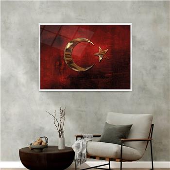 Aluminum-Framed National-Themed Tempered Glass Wall Art 083