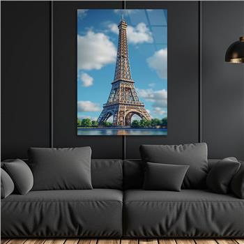 Dikey Doğa Temalı Cam Tablo 245