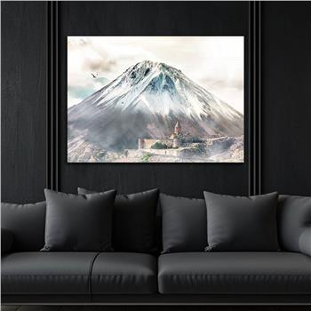 Thema Natur auf bedrucktem Glas