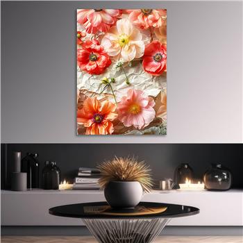 Dikey Sanat Temalı Cam Tablo 451