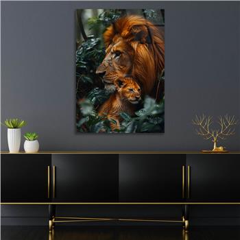 Dikey Doğa Temalı Cam Tablo 364