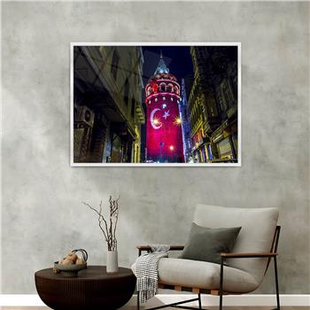 Aluminum-Framed National-Themed Tempered Glass Wall Art 063