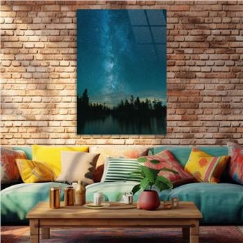 Kunst Thema auf bedrucktem Glas