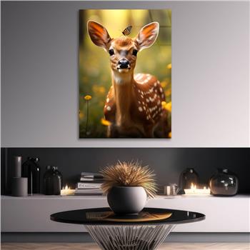 Dikey Doğa Temalı Cam Tablo 407