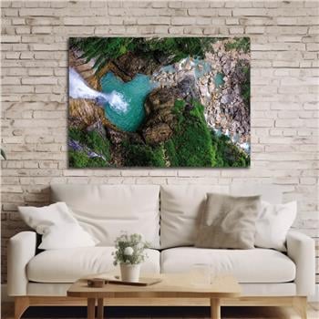 Thema Natur auf bedrucktem Glas