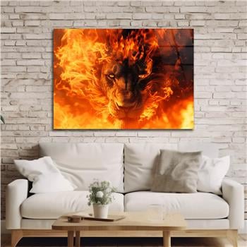 Yatay Doğa Temalı Cam Tablo 456