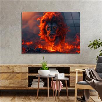 Yatay Doğa Temalı Cam Tablo 480